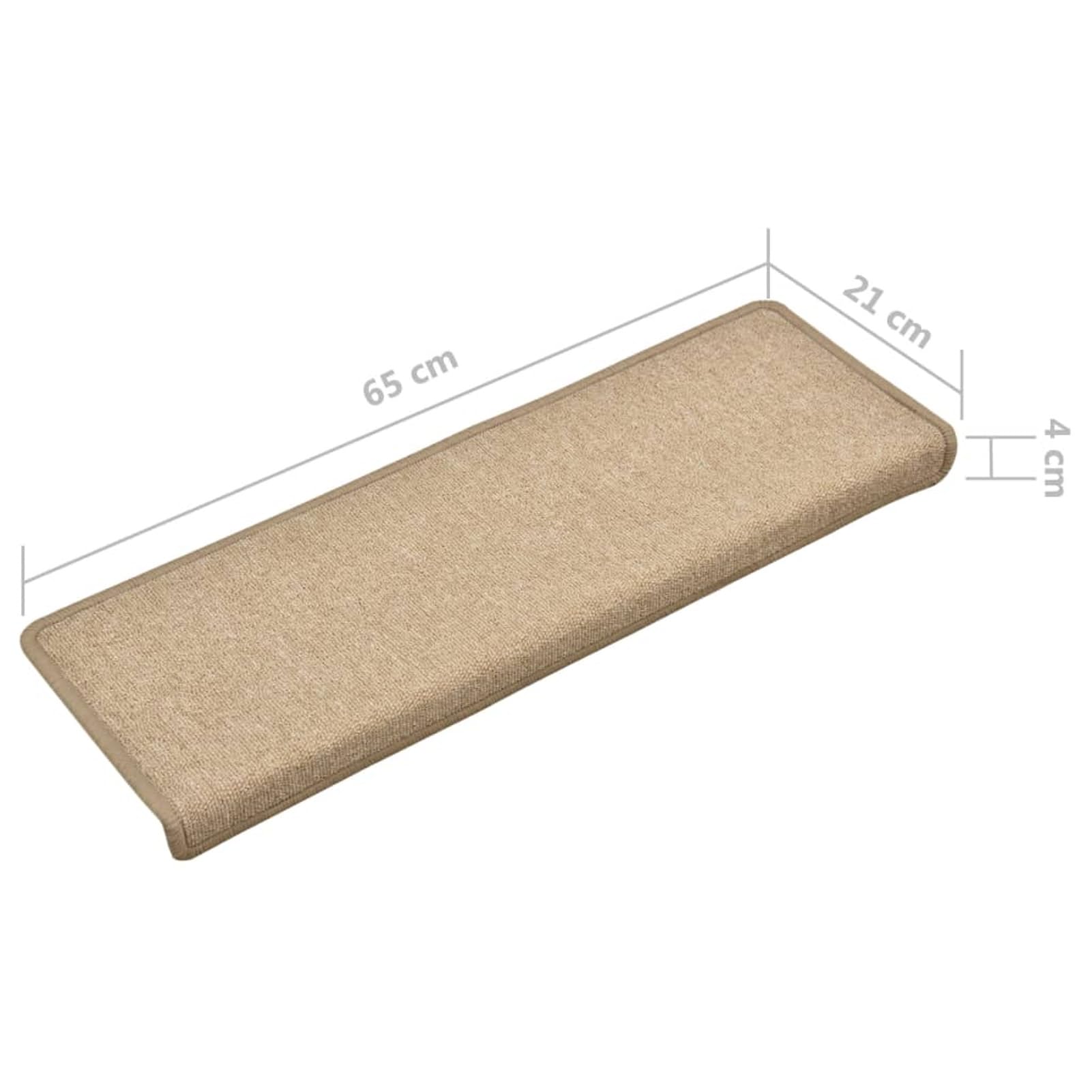 Paquete de 15 alfombrillas antideslizantes para peldaños de madera, alfombrillas de seguridad para niños, personas mayores y mascotas, color rojo mate (gris pardo)