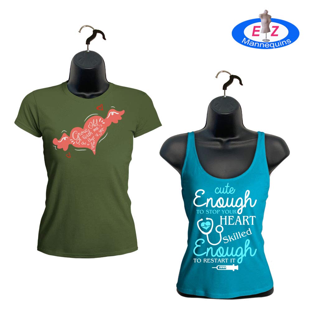 Buy 3Pack Female Mannequin Torso, Dress Form Hollow Back Body or T