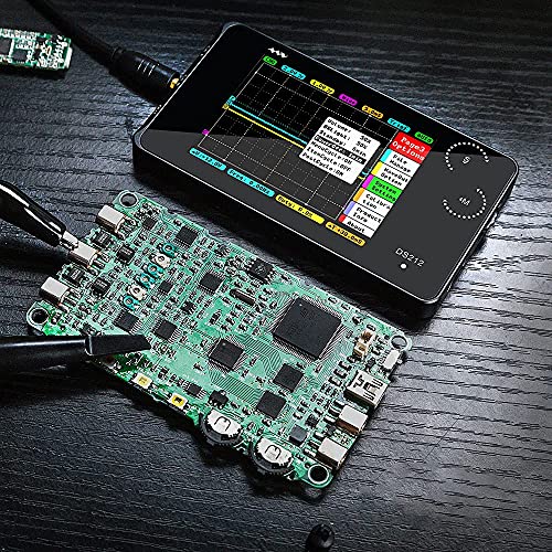 Image of DS212 Handheld Oscilloscope 2 Channel 1MHz Bandwidth 10MSa /s Sampling Rate Mini Oscilloscoper Software Open Source for Electronic Beginner