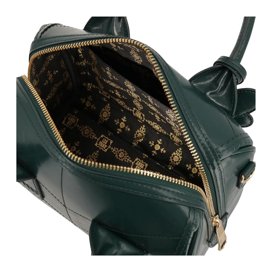 ANNA SUI トランク　ハンドバッグ　ミニボストン ANNA SUI ヴァケーション ミニボストンバッグ ブラック -人気