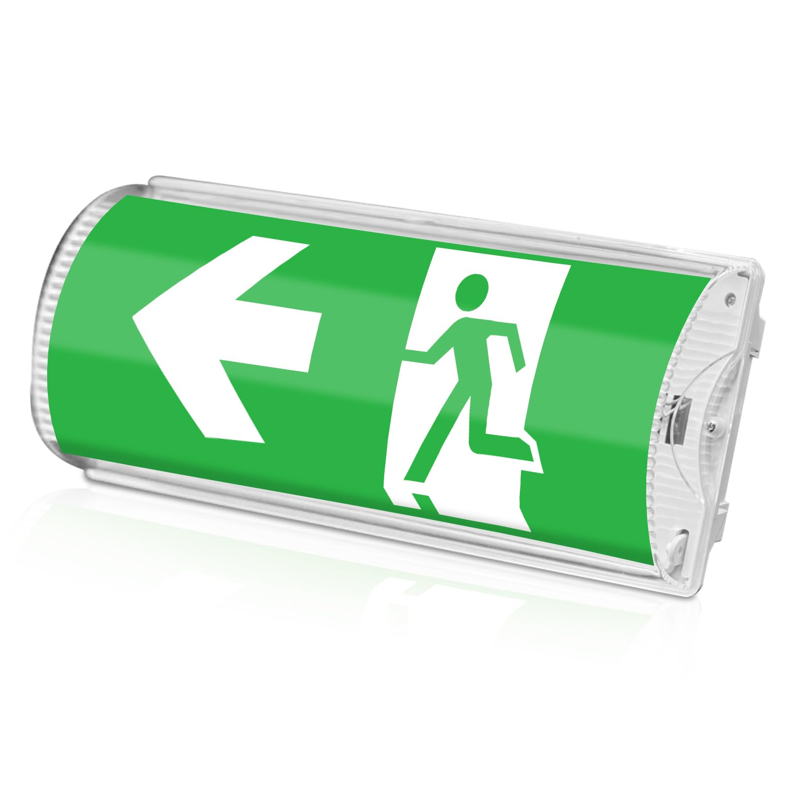 Éclairage d'urgence à LED, éclairage d'urgence avec batterie de rechange jusqu'à 3 heures, lumière de sortie de secours avec interrupteur étanche, 100 perles de lampe, lampe d'urgence étanche pour