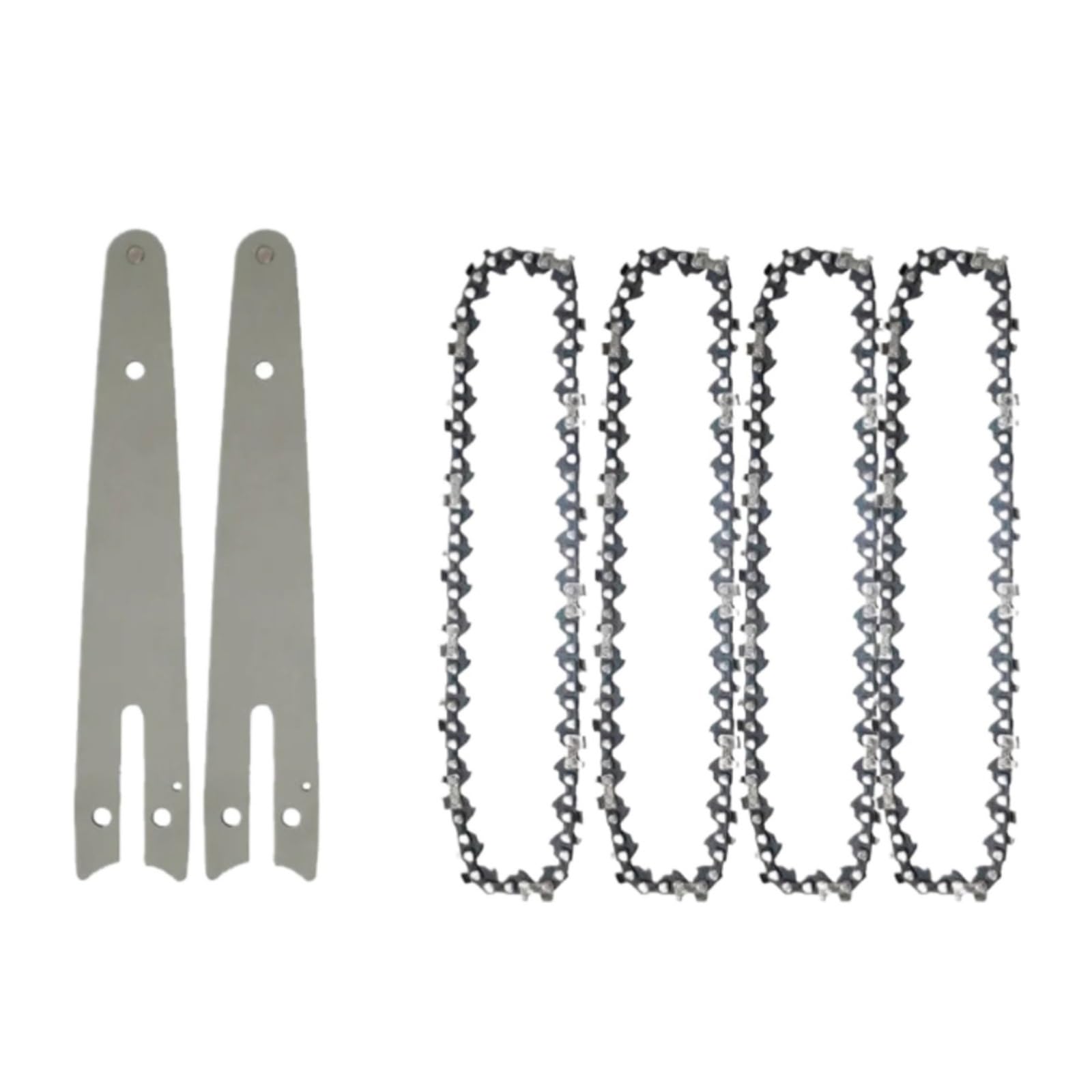 Juego de Cadena y Placa guía de 6 Pulgadas 1/4LP.043 37DL for Mini Motosierra, Repuesto de Cadena de Sierra eléctrica inalámbrica, Cadenas for Cortar Madera