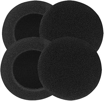 Headphone Cover Earpad Headset Sponge Diameter 60mm Sponge Replacement High Elasticity Durable