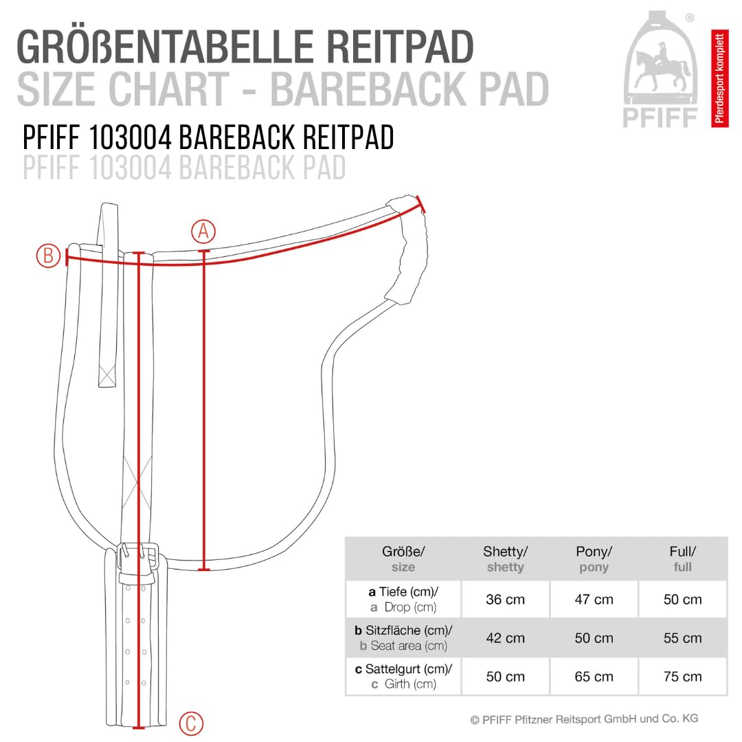PFIFF 103004 Bareback Pad, Cuscino da Equitazione Senza Albero, in Finta Pelle Scamosciata e Pelliccia Sintetica, Cuscino per Sella, Colore Marrone