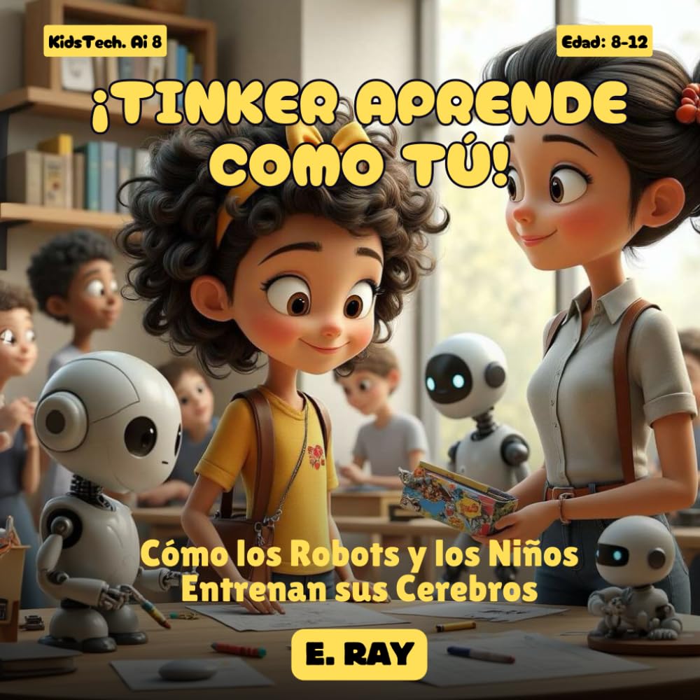 IA PARA NIÑOS - ¡TINKER APRENDE COMO TÚ!: Cómo los Robots y los Niños Entrenan sus Cerebros