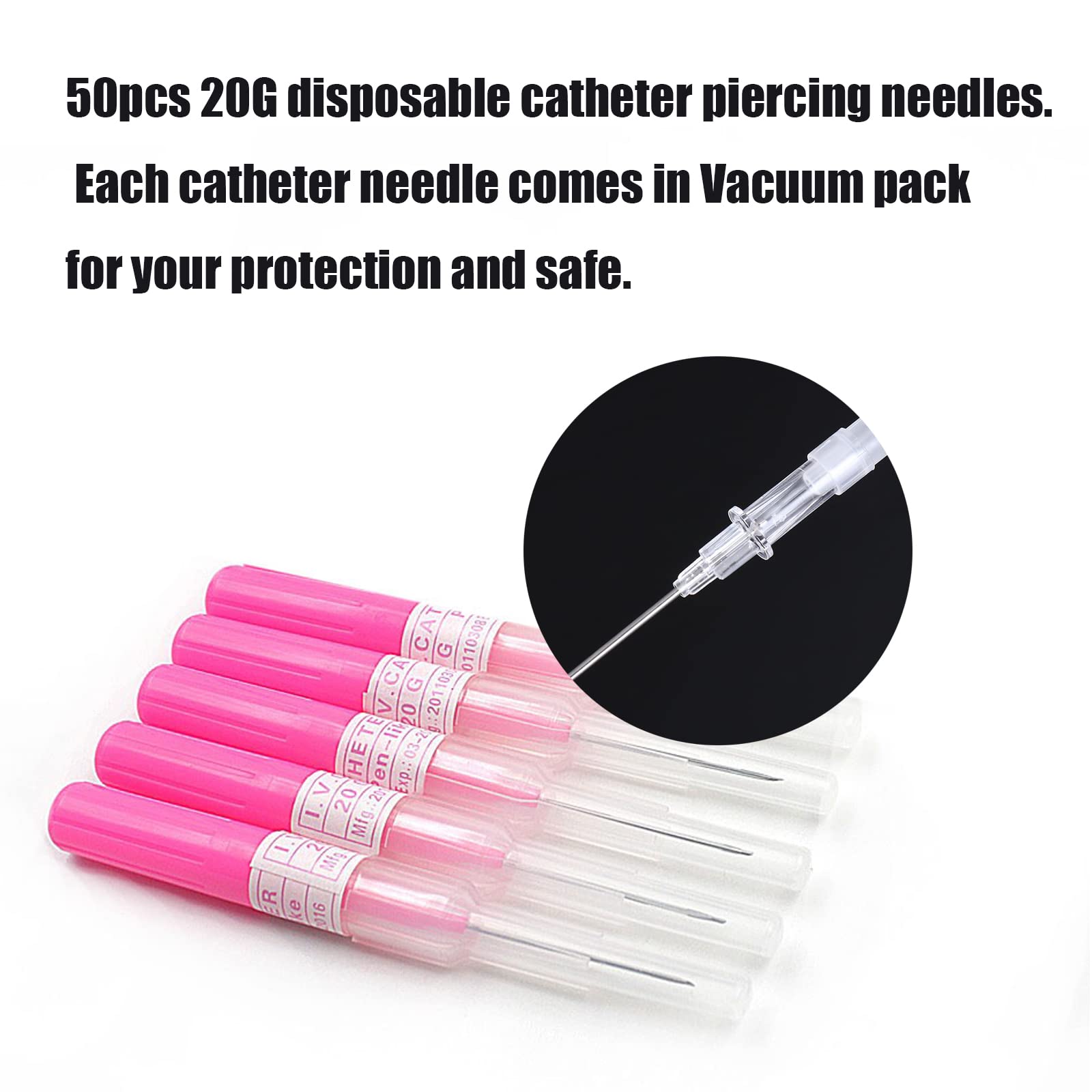 Buy Catheter Piercing Needles Sotica 50pcs Catheter Needles IV
