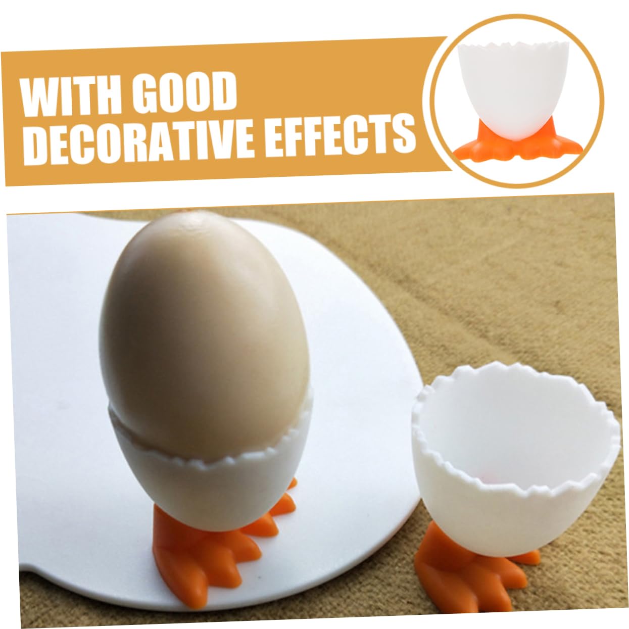 VINTORKY 8pcs Children's Tableware Egg Cup for Kitchen Egg Cups Stand Boiled Egg Holder Cute Egg Cups Cartoon Egg Cups Holder Cup for Boiled Egg Breakfast Egg Cup Egg Cup for Breakfast
