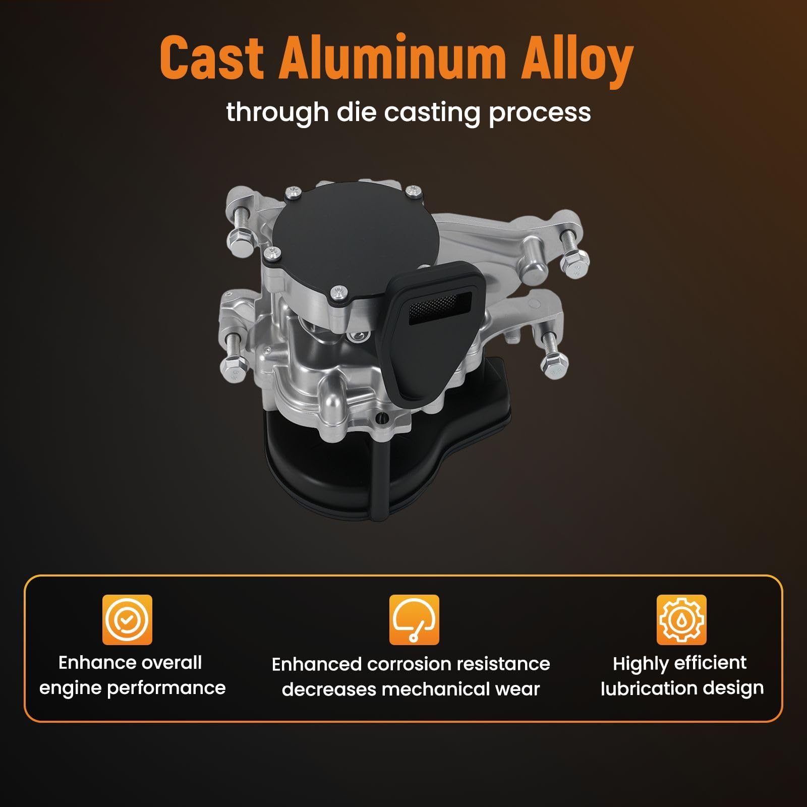 maXpeedingrods Pompa olio motore in alluminio per Opel Mokka Astra K Insignia A B