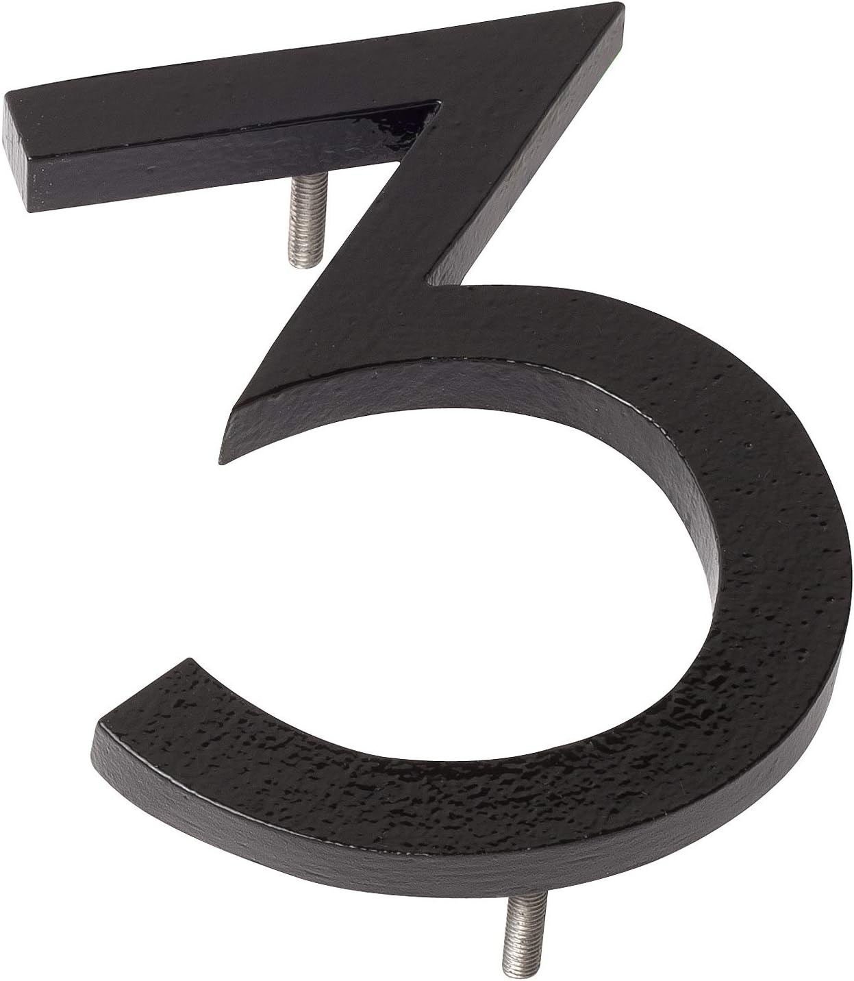 Montague Metal Products MHN-04-3-F-BK1 Floating House Number, 4 inches x 3 inches x 0.31 inches, Black