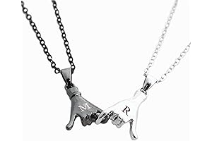 Personalized Pinky Promise Necklaces Set of 2