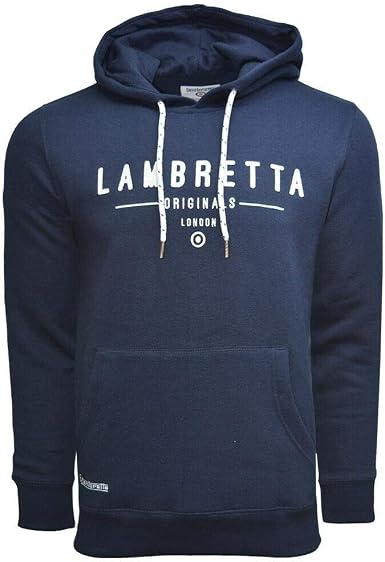 Sudadera con capucha con logotipo de Lambretta – azul marino – SS5560 Azul  azul marino M: Amazon.es: Ropa
