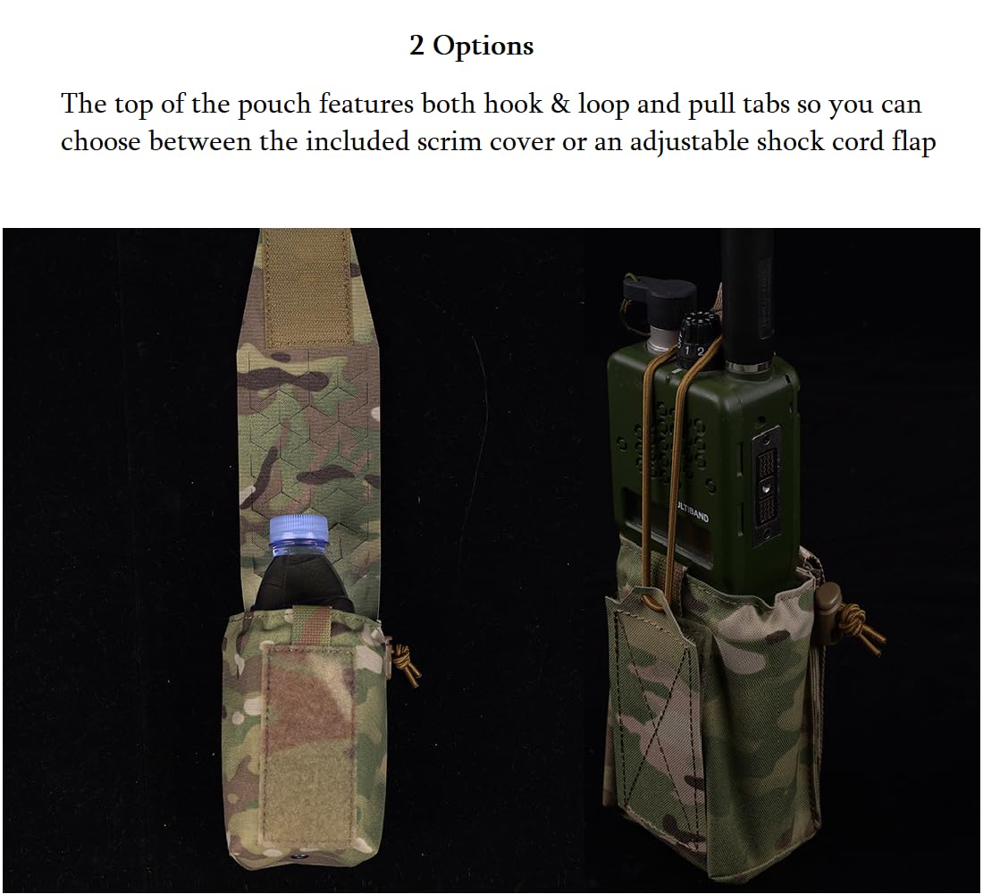 GYDEHUTJ Multifunctional Tactical Pouch,Airsoft Molle 762 556 Mag Holder Radio GP Bag for Vest Belt