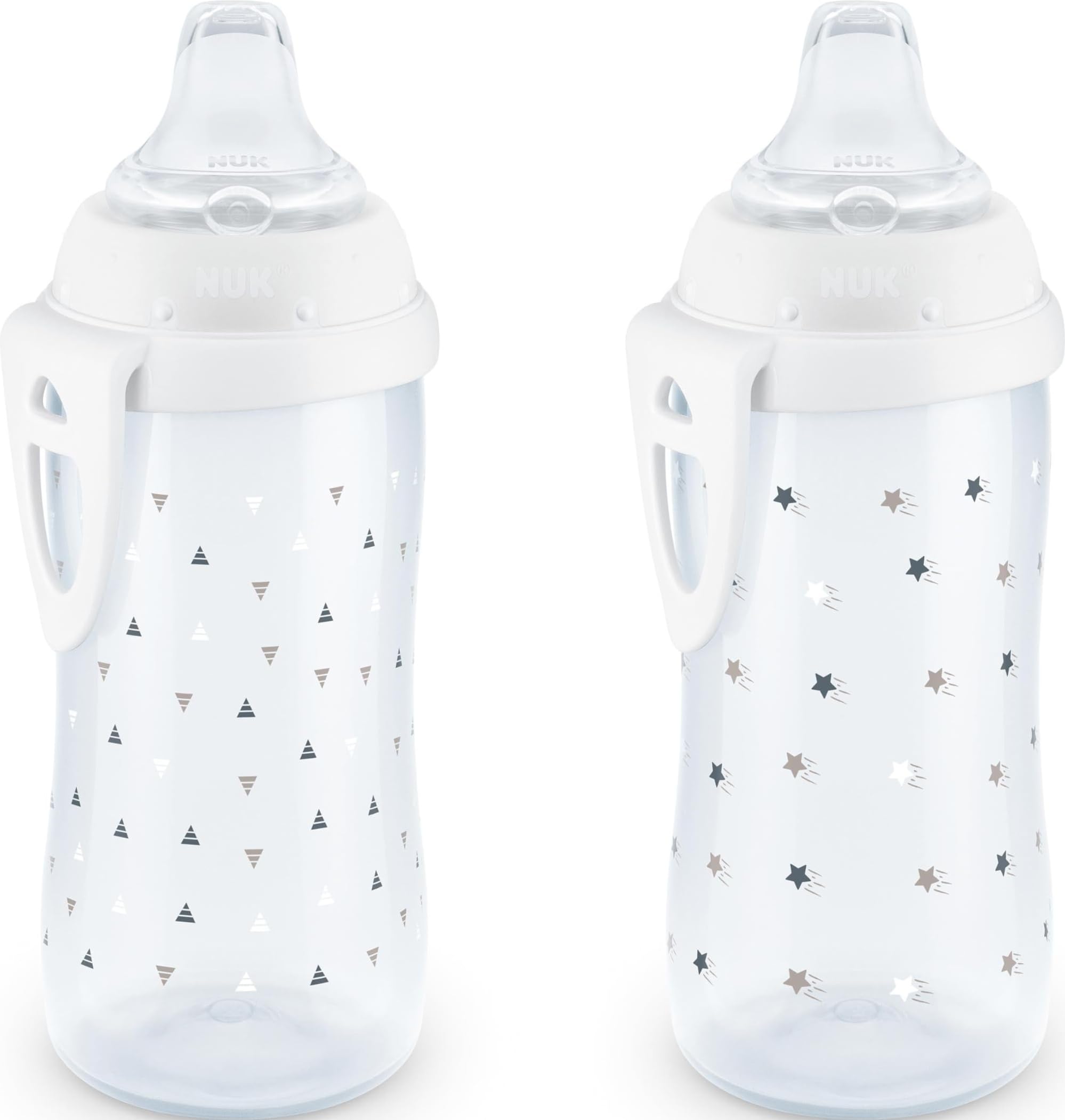 NUK Active Sippy Cup, 10 oz, 2 Pack, 12+ Months, Timeless Collection, Amazon Exclusive