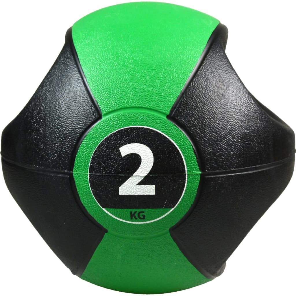 Pure2Improvate - Palla Medica, 2 kg, Colore: Verde/Nero