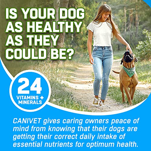 CANIVET Multivitamins for Dogs | 180 x Chicken Flavour Tablets | 24 x Essential Dog Vitamins & Minerals | Full Spectrum Health Supplement for Dogs | Up-to 1 x Year’s Supply | Premium Quality - Image 4