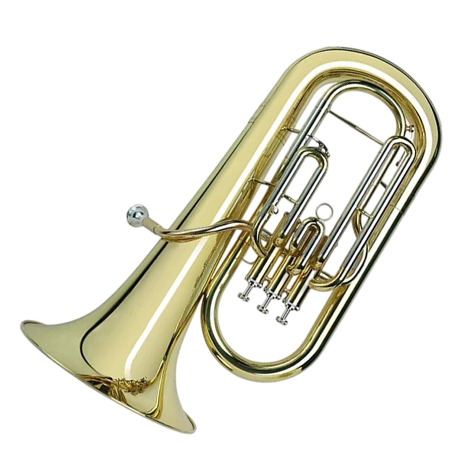 Eufonium Instrumenty Muzyczne Lakier Mosiądz Bb Płaski Eufonium Początkujący Profesjonalne Wykonanie Instrumenty Muzyczne