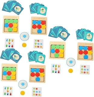 Tofficu 3 Conjuntos De Aprendizagem Emocional Blocos De Madeira Aprendizagem Emocional Social Quebra-Cabeças De Madeira Para Quebra-Cabeças De Madeira Atividades De Aprendizagem Emocional