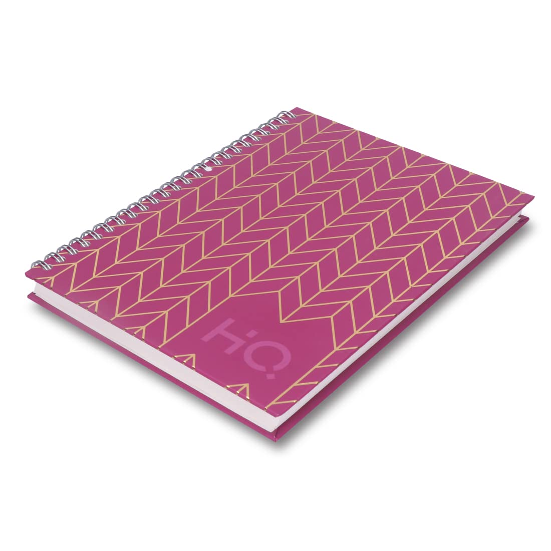 Navneet HQ | Hardcover-Notizbuch – Corporate Edge (Grau) für Büro und Beruf | Spiralbindung und Folienprägung | Einzeilig | A5-Format - 21 cm x 14,8 cm | 192 Seiten