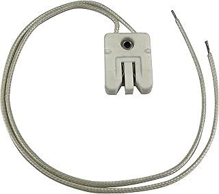 SYLVANIA 69022 - TP30 - Steatite Socket - 12 In. Leads - 500 Watt Max - 200 Deg. C - Use with Halogen Lamps