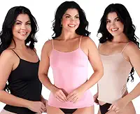 Kit 3 Camisete Segunda Pele Regata Anágua Alcinha Feminina Camiseta Underwear Conforto Não Marca