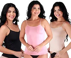 Kit 3 Camisete Segunda Pele Regata Anágua Alcinha Feminina Camiseta Underwear Conforto Não Marca