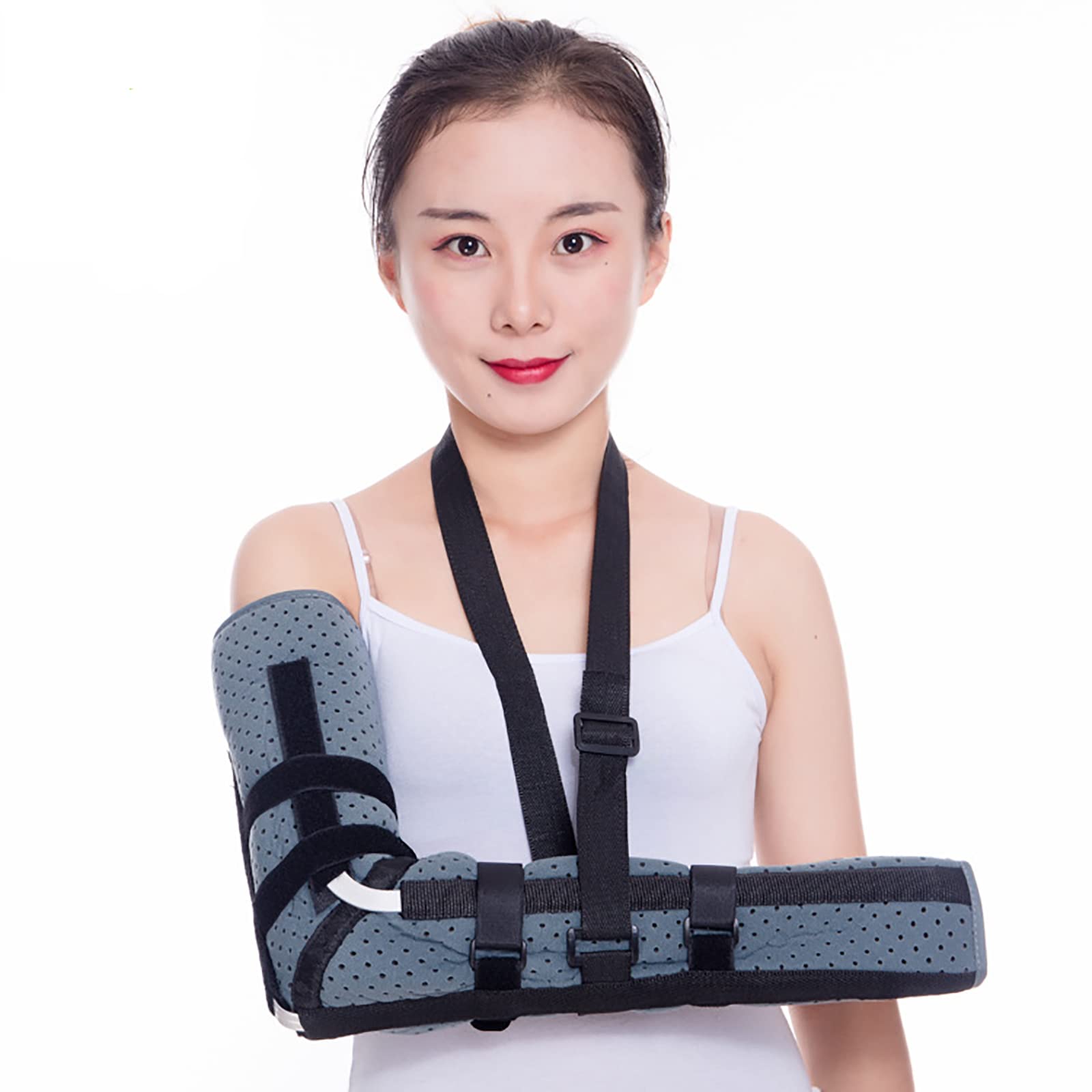 Cuidado del Brazo Médico Niño Adulto Brazo Fractura Cabestrillo Hombro Codo Articulación Brazo Dislocación Cinturón Fijo Antebrazo Dislocación Protector Clavícula,S