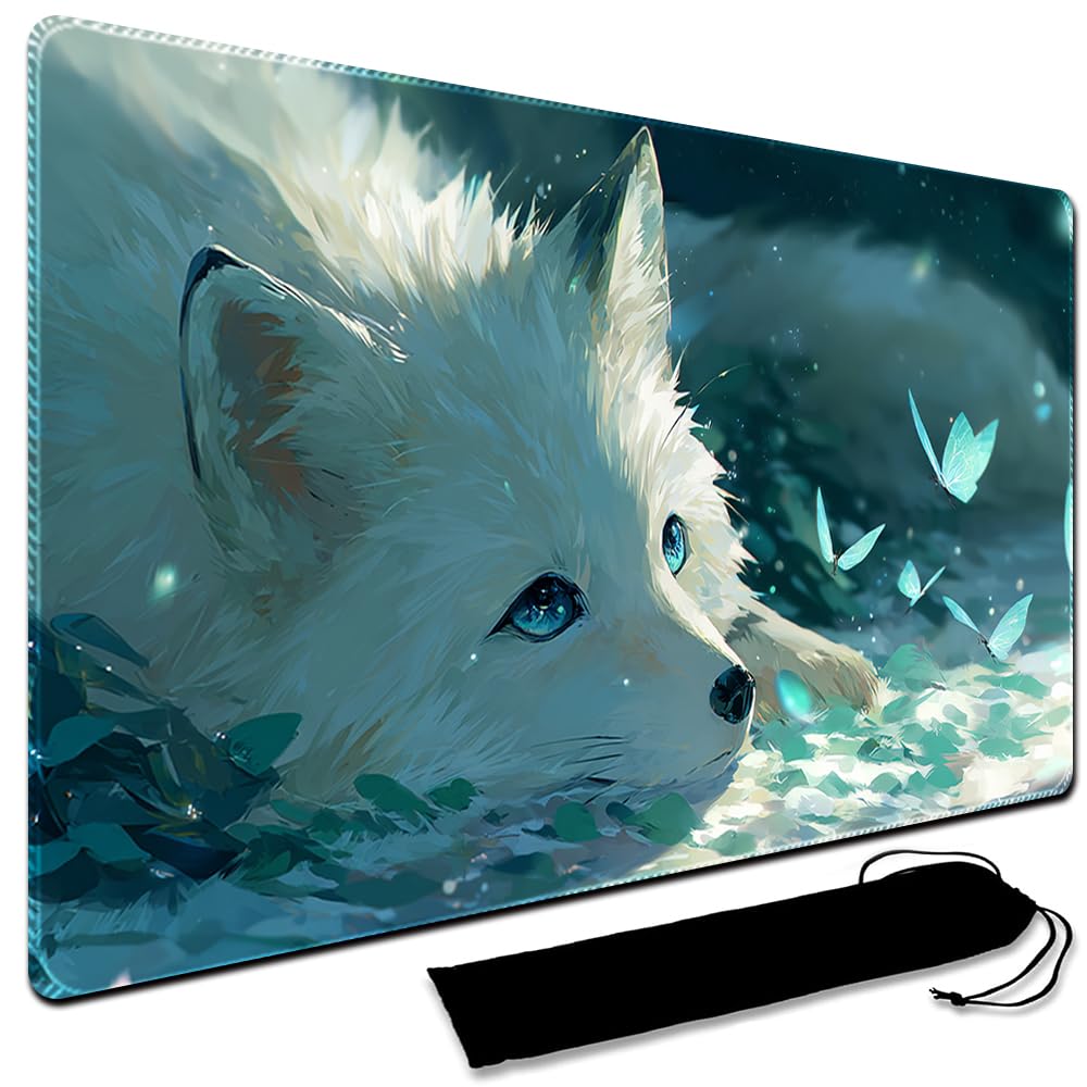 MTG Playmat,With Waterproof Storage black Bag Szie 60 x 35CM , With Zone MTG playmat Stitched Edges Game Play Mat Trading Card Game Playmats TCG Game Mat (No Zone,14) โ image 1