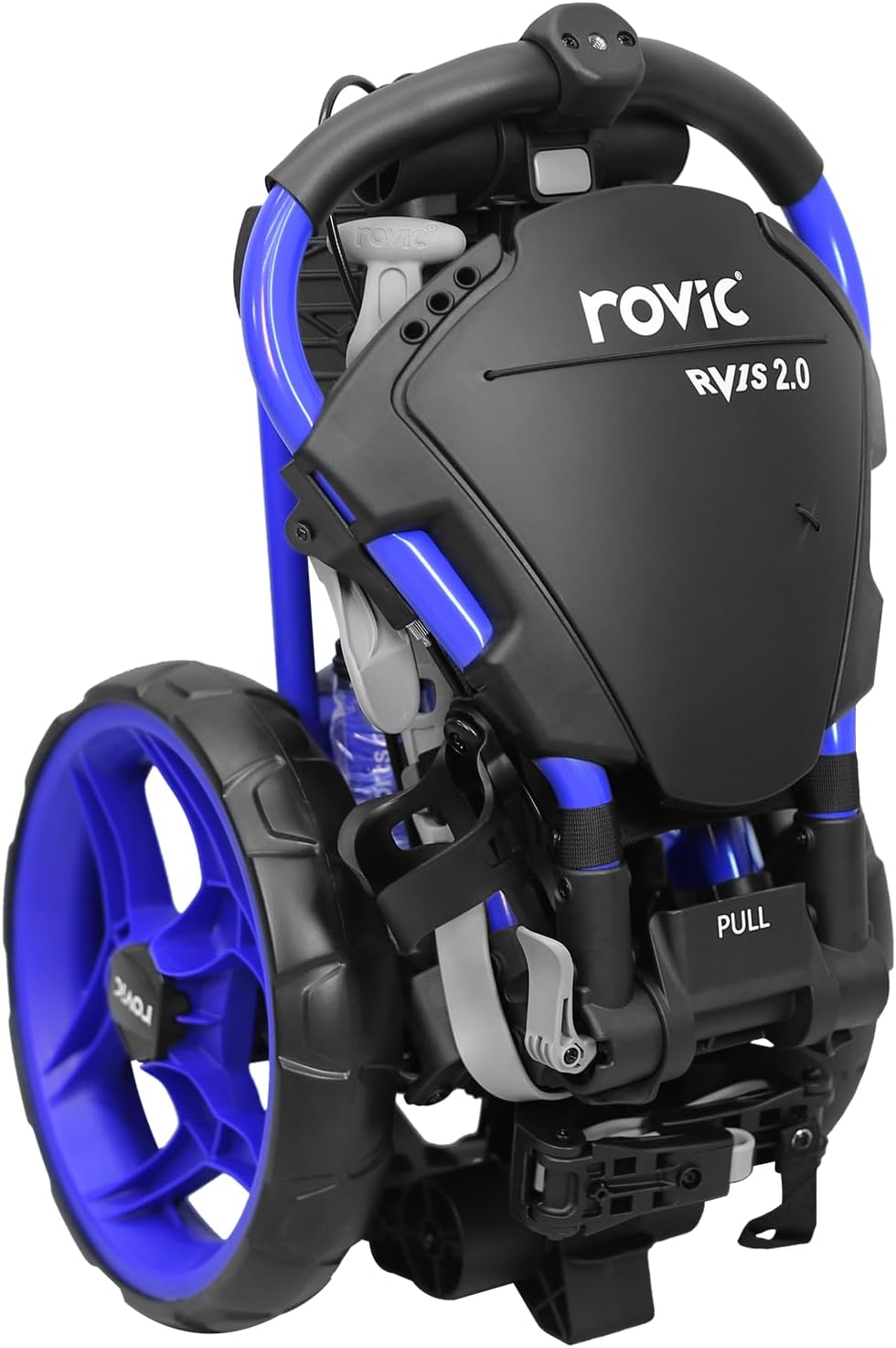 Clicgear Rovic Model RV1S 2.0 Golf Push Cart with 360 Degree Swivel Front Wheel, Foldable 3-Wheel Walking Golf Cart