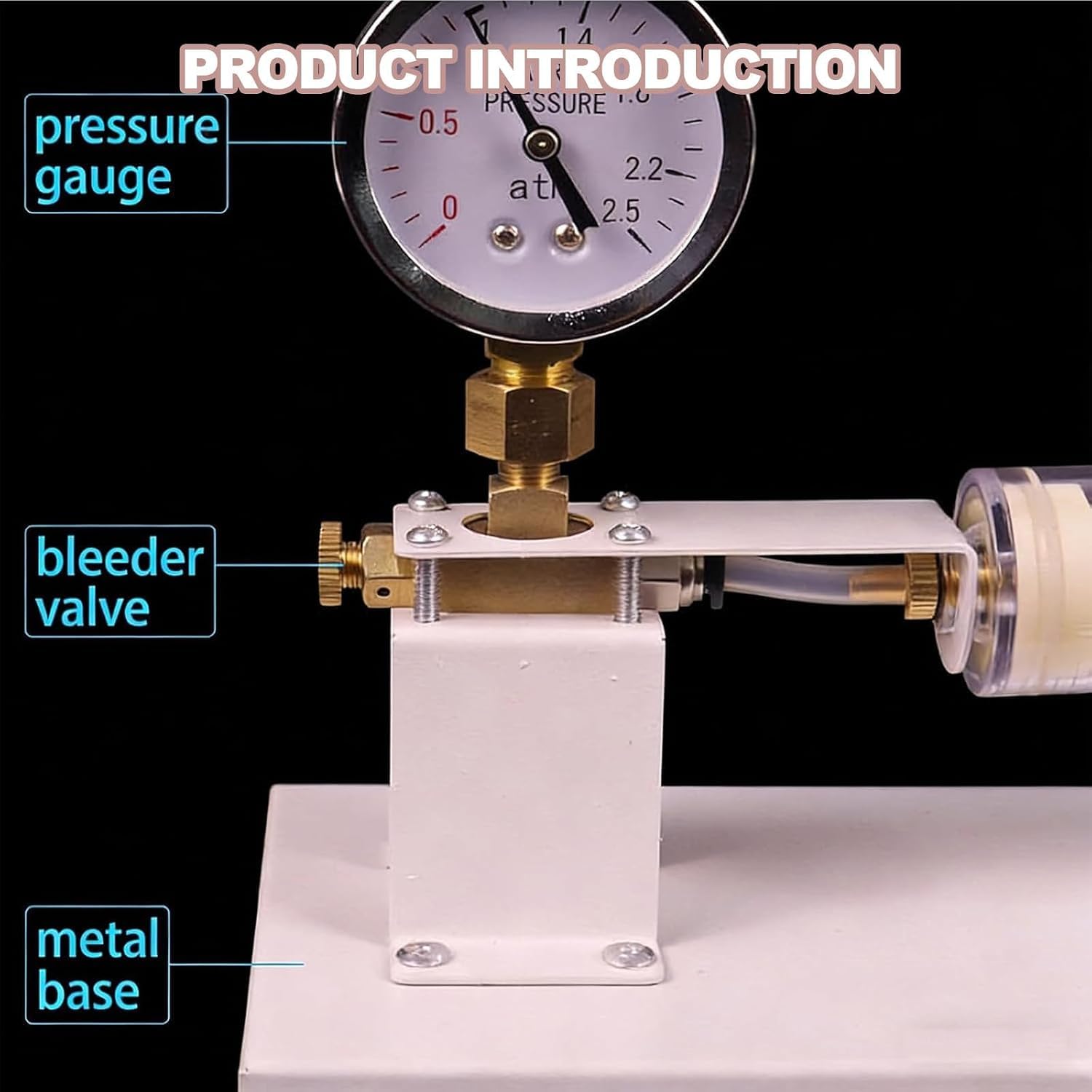 Kit Dimostrativo Per La Legge Di Boyle, Kit Professionale Per Esperimenti Di Fisica Con Manometro Da 2,5 Atm, Doppia Scala, Per Laboratori Di Scuole Superiori E Università, Ideale Per