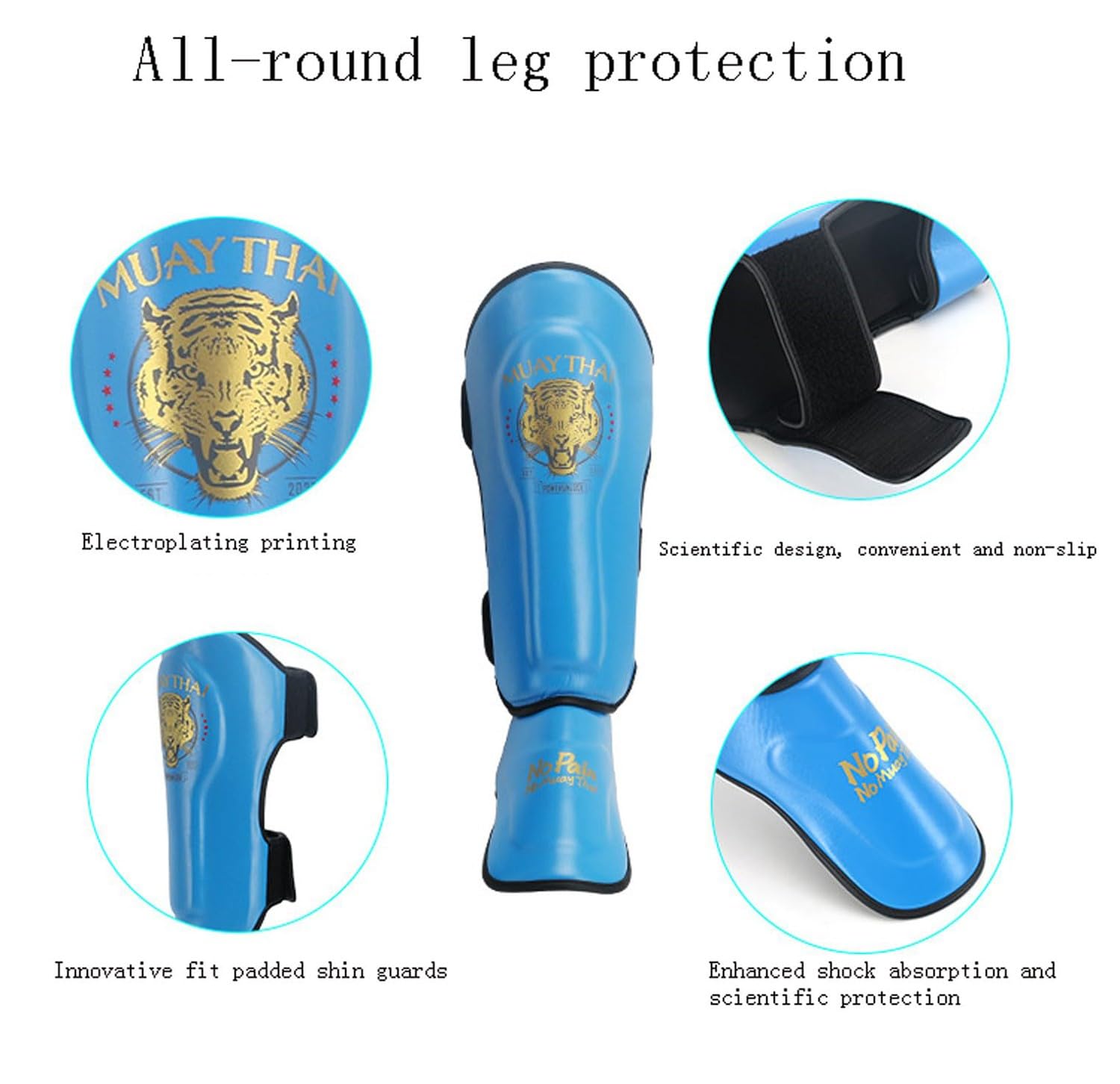 Paratibie Muay Thai, Parastinchi Da Boxe, Paratibie Kick Boxing Paratibie Muay Thai Shin Instep Protection Reggi Parastinchi Per Kickboxing, Allenamento, Sparring A,M