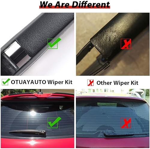 Vista 14 de Repuesto para Honda Odyssey 2005-2010, juego de limpiaparabrisas trasero - OTUAYAUTO Factory OEM Replacement 76720SHJA01 Brazo y cuchilla