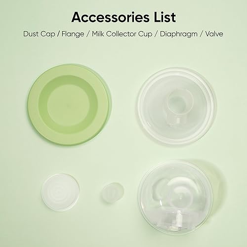 Miniatura 2 de bonoch La taza colectora incluye 1 taza colectora de leche, 1 tapón antipolvo, 1 brida, 2 válvulas, 1 diafragma, esenciales para lactancia materna