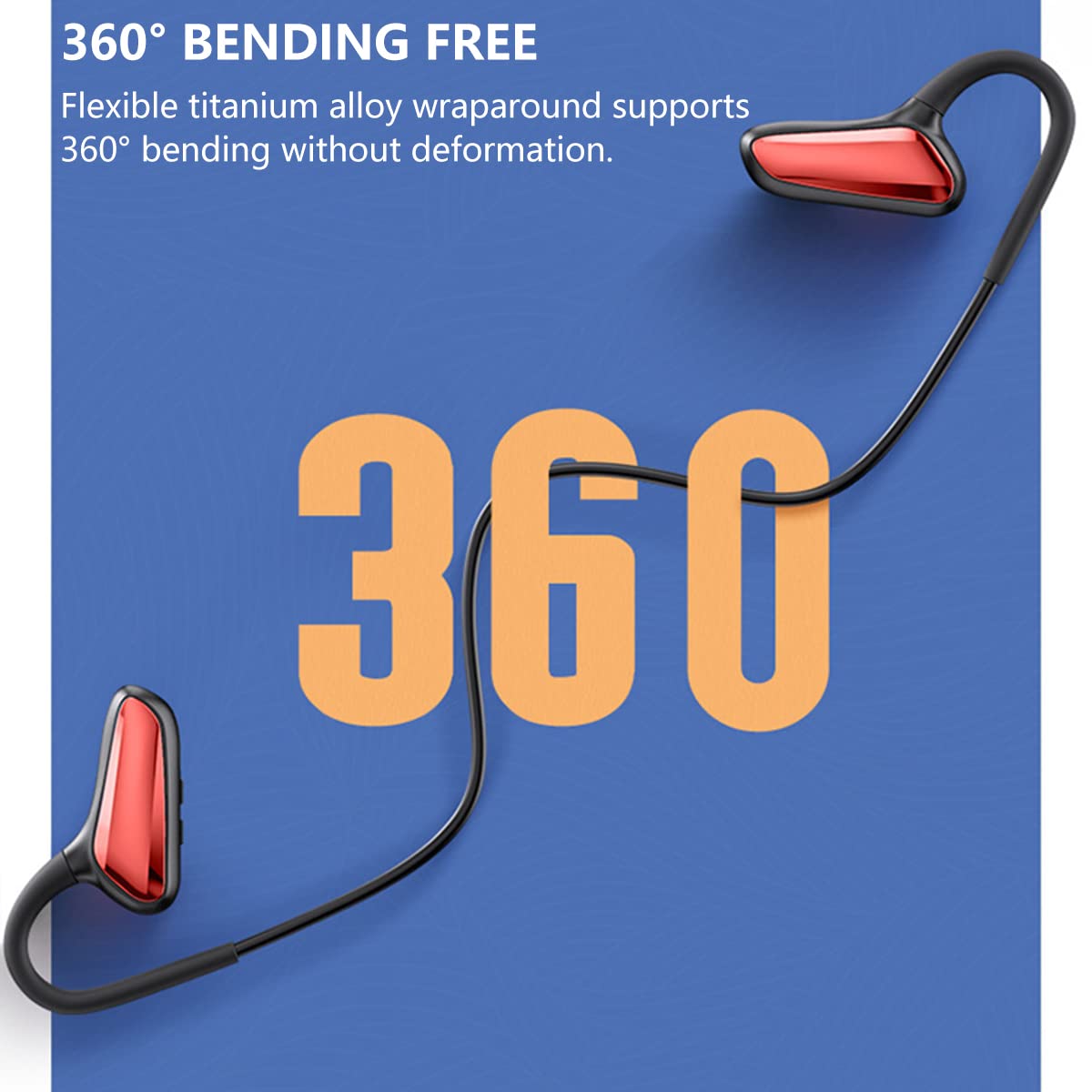 Cuffie Wireless Sport Bluetooth Auricolari Sportivi a Conduzione Ossea/Orecchio Aperto, Cuffie Stereo HiFi Senza Fili Auricolare Leggere Antisudore per Corsa Ciclismo Fitness Regalo Green
