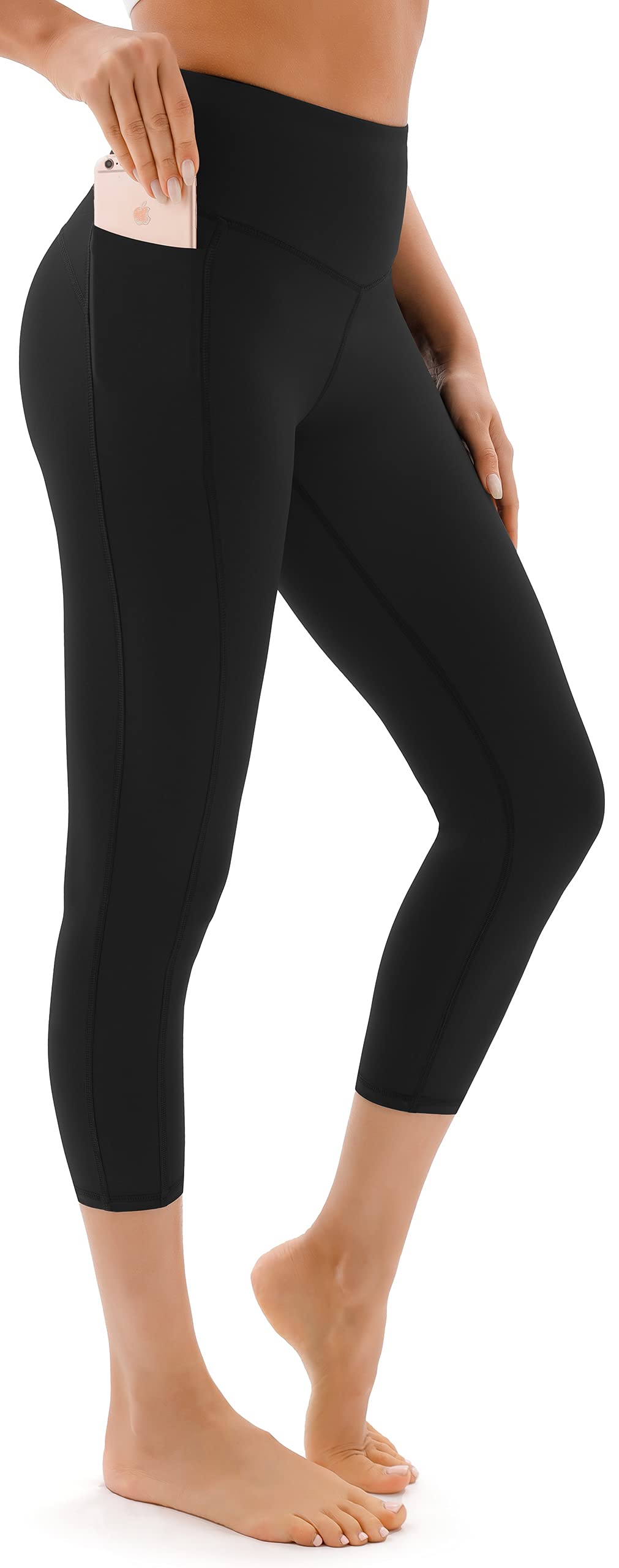 JOYSPELS Women's Gym Leggings with Pockets - High Waisted Tummy Control Full Length Yoga Pants & Capri Leggings for Workout, Running, Daily Leisure — view 13