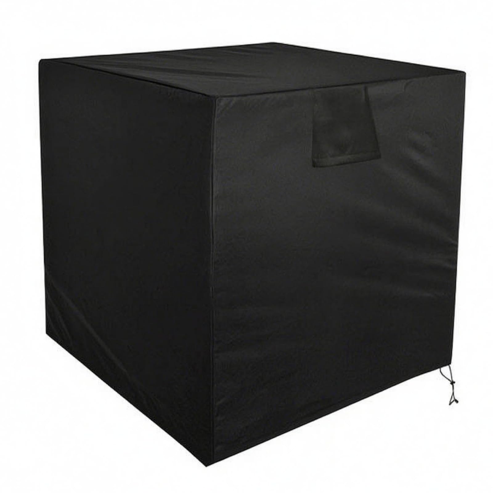 Square Enclosure Oxford Cloth Air Conditioner Cover Fitted Top Black Air Conditioner Cover Heavy-Duty Appliance Protection Dustproof, Black, 24-24-30in | Home & Garden-image-36