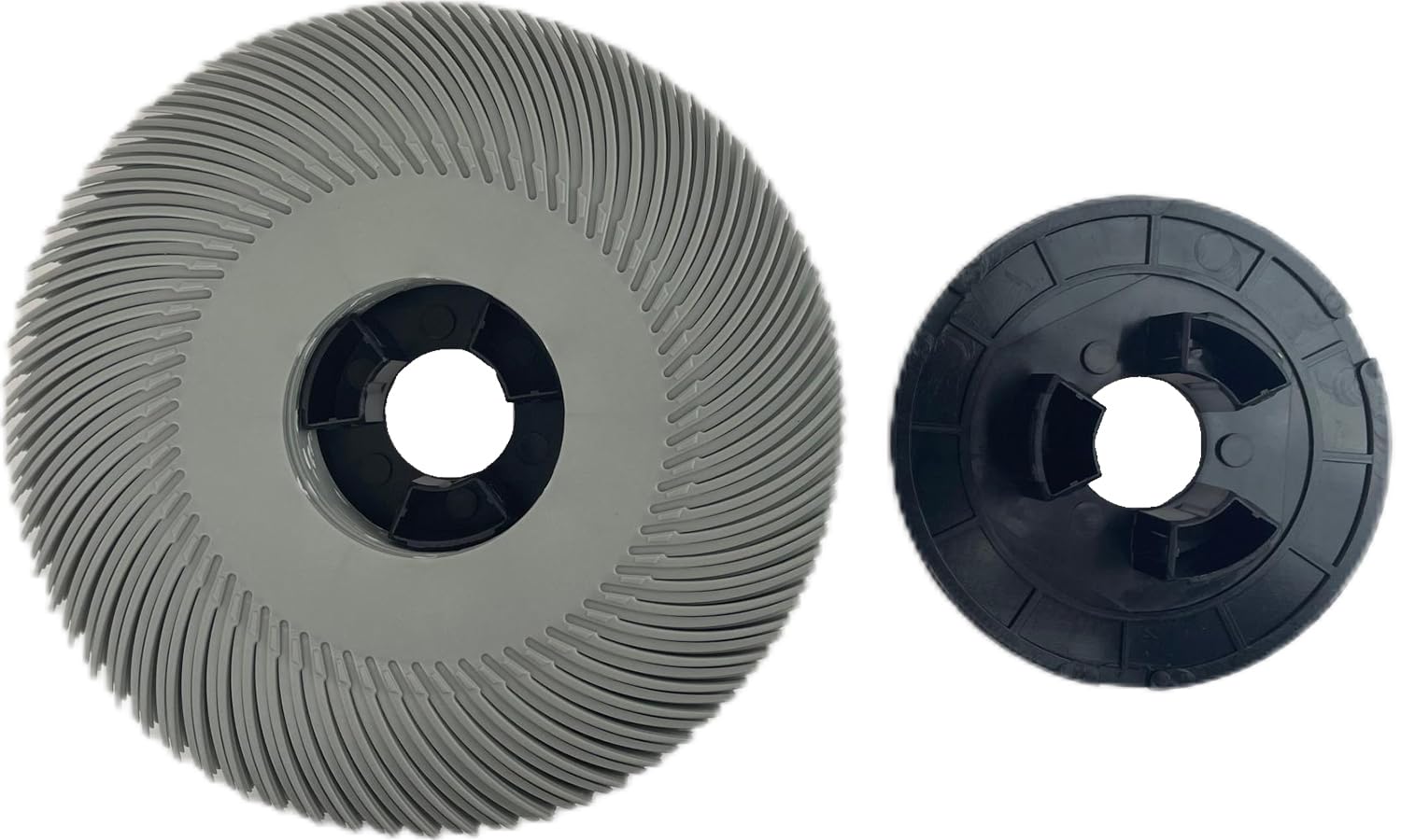 10pcs 6 Inch Radial Bristle Brush with Adapter 2500 Grit, Abrasive Disc for Metal