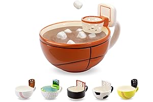MAX'S Creations Basketball Mug: The Mug with a Hoop for Slamming Dunks