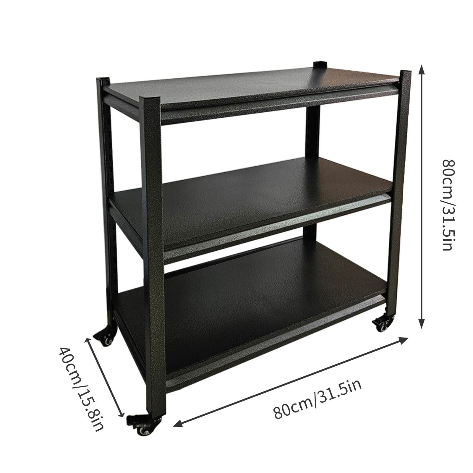 Wytrzymałe Oddziały Oddziałowe, Półki Regulowane Wysokość, Każde Poziomy Obsługujące 15-30 Kg, Garaże Metalowe Stojaki Do Przechowywania Odpowiednich Do Magazynów Garaże Kuchenne(Size:80x40x80cm)