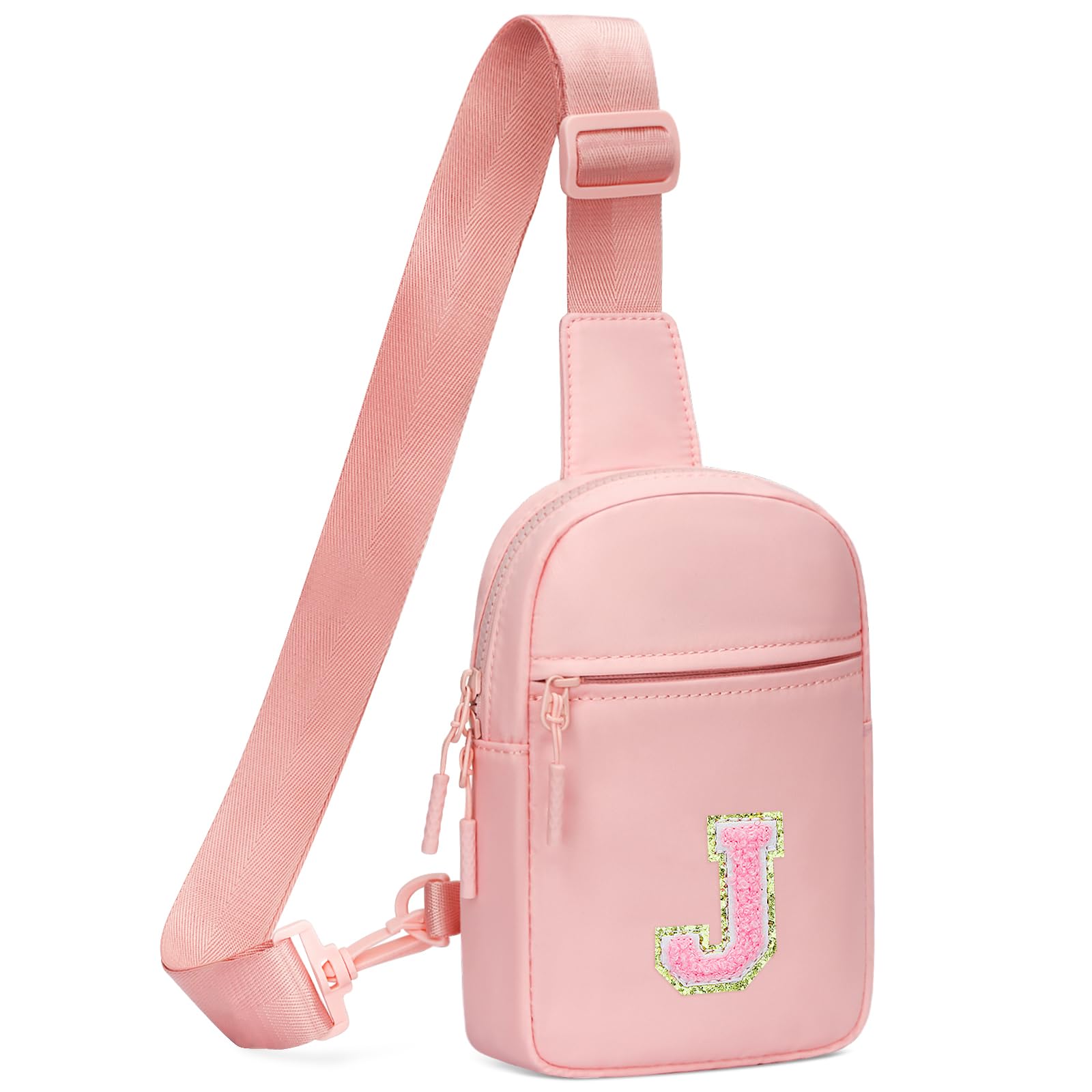 KKXIU Gifts for 6 7 8 9 10 11 12 Year Old Girls Initial Sling Bag Trendy Crossbody Fanny Pack for Teens
