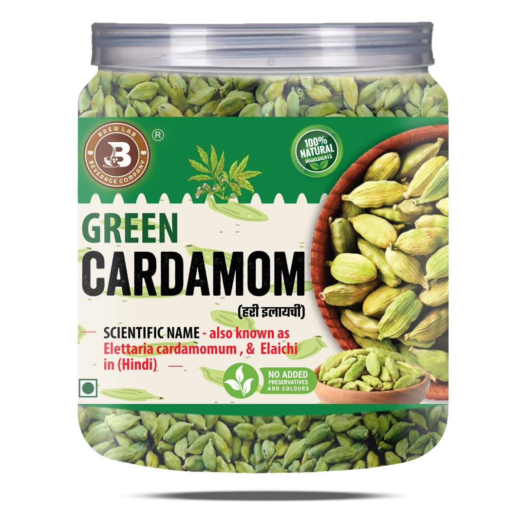 Brew Lab Green Cardamom (Sabut Hari Elaichi) | Chemical Free & Natural Cardamom Seeds | (150 grams) (B0BWS47Z77) Amazon Price History, Amazon Price Tracker