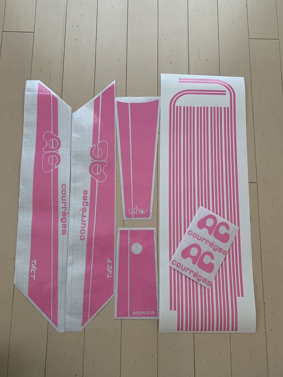 早い物勝ち クレタク後期羽根仕様 デカール ピンク×ブルー