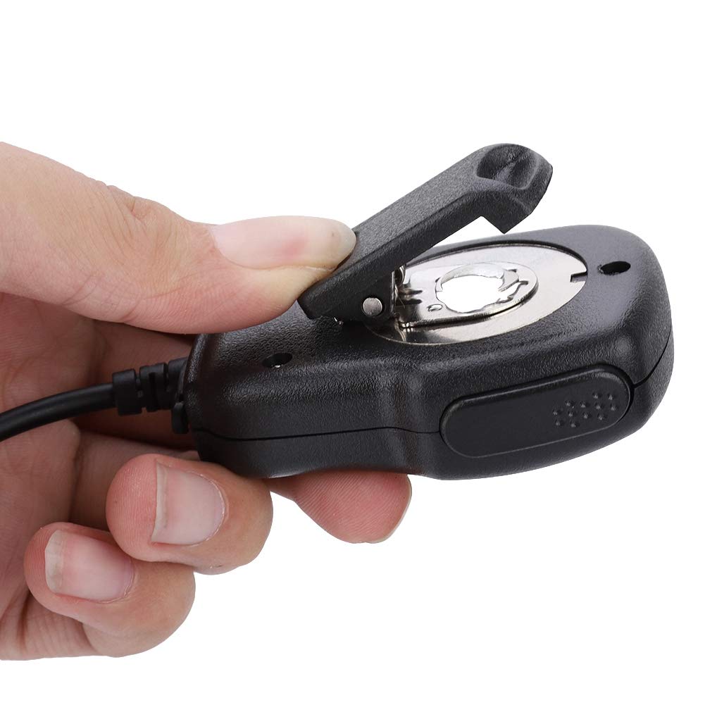 Microfono Altoparlante Walkie Talkie, Impermeabile Mini Altoparlante PTT palmare 2 Vie Mini Altoparlante Radio Esterna per UV5R 888S / /TYT