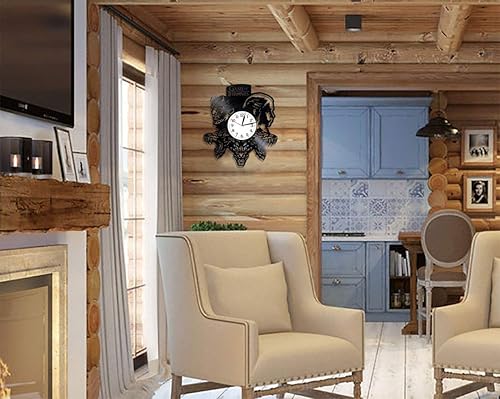 Miniatura 3 de GOT Room Art Lp - Reloj de pared de vinilo retro, regalo de cumpleaños vintage para hombre, rey nocturno y Daenerys, reloj de tronos artísticos,