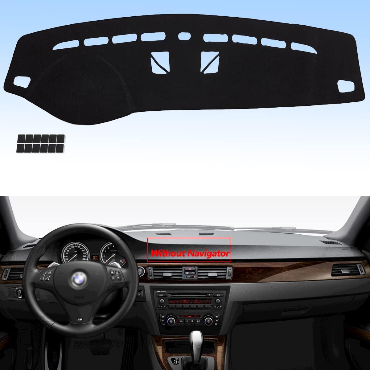 AUQDD Dashboard Dash Cover Flannel Dash Mat Custom