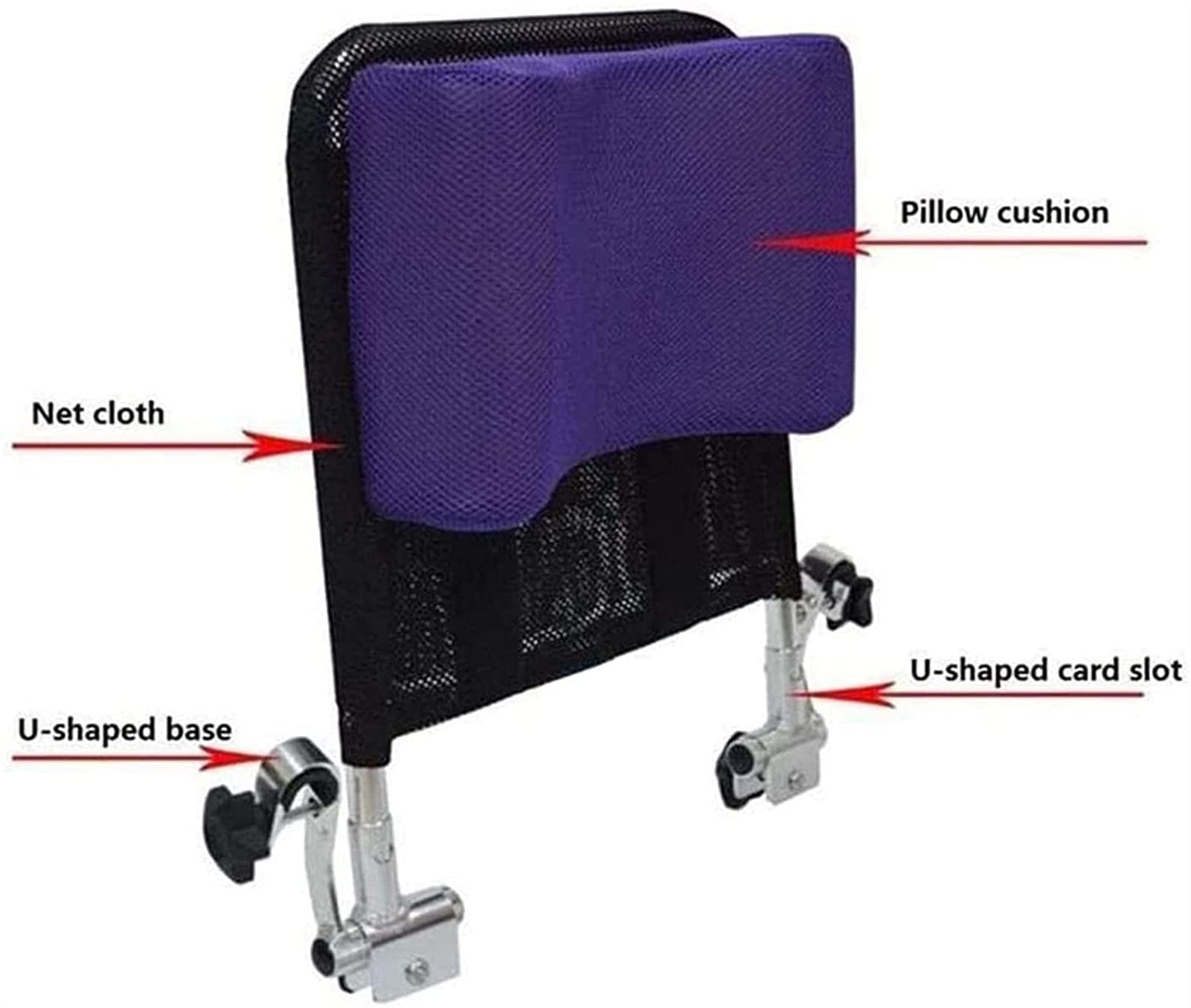 Reposacabezas universal ajustable para silla de ruedas para mayor comodidad y apoyo, ideal para silla de ruedas, silla móvil y silla de viaje, fácil de operar y ajustar