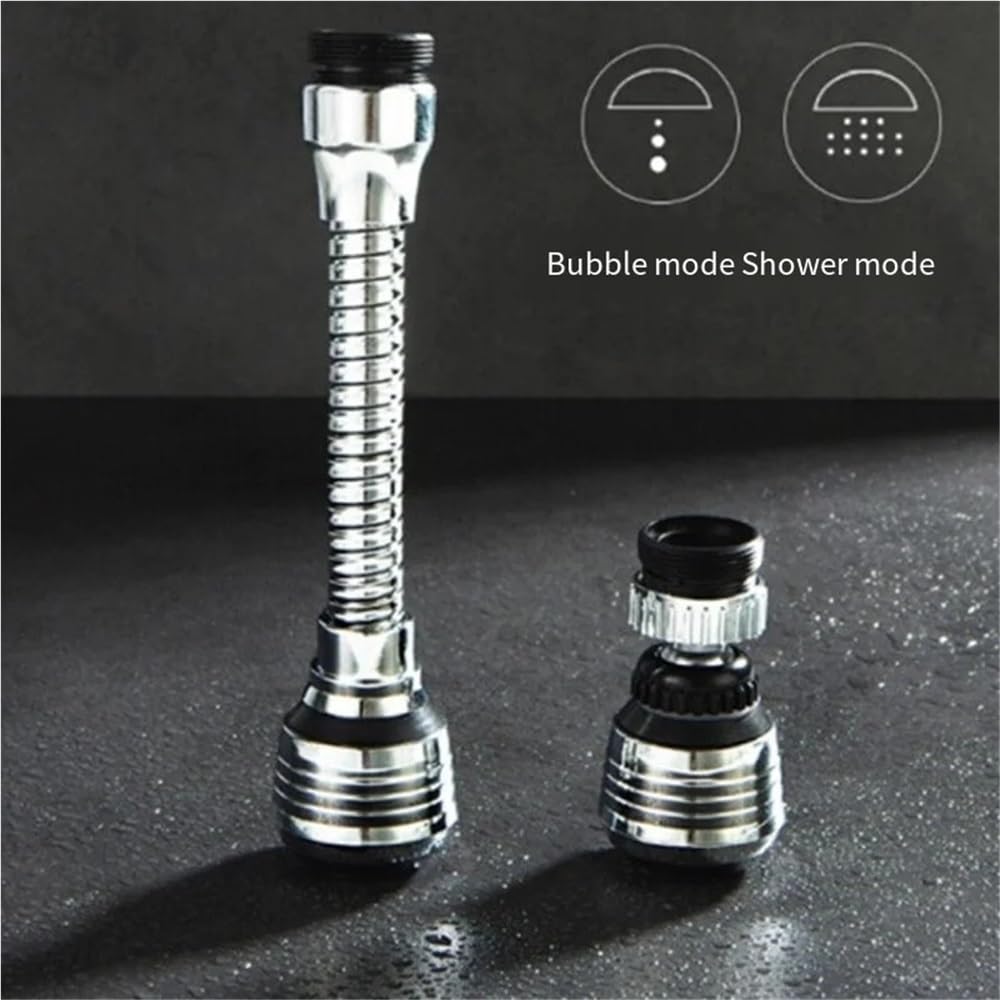 1-5PCS Cucina Splash Head Rubinetto Estensore Universale Soffione Doccia Booster Filtro Rotante Aeratore Esteso e Risparmio Acqua (Giunto, 5PCS)