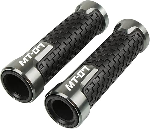 Para Yamaha MT07 MT 07 MT-07 2014-2021 Agarraderas de manillar de motocicleta CNC PVC Manillar Bar Goma Gel Grips 2020 2019 2018 2017 2016 (Color  3)