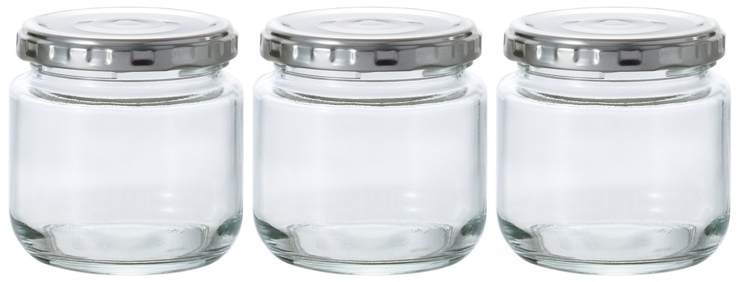 ADERIA M6521 Twist Cap, 6.7 fl oz (190 ml), Set of 3, Storage Bottle, Cap Yooki, Made in Japan, Glass Canister, Airtight Container, Condiment, Bottle, Airtight, Coffee Beans