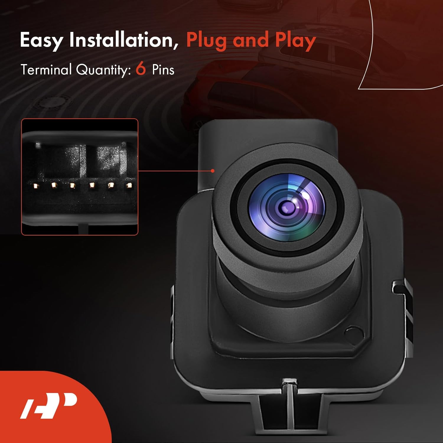 A-Premium Rear View Backup Camera C.A.P.A. Compliant - Compatible with Ford Expedition 2015-2017 - Replaces OE Parts# FO1960113C, FL1Z-19G490-A, FL1Z-19G490-B - Rear Park Assist Camera