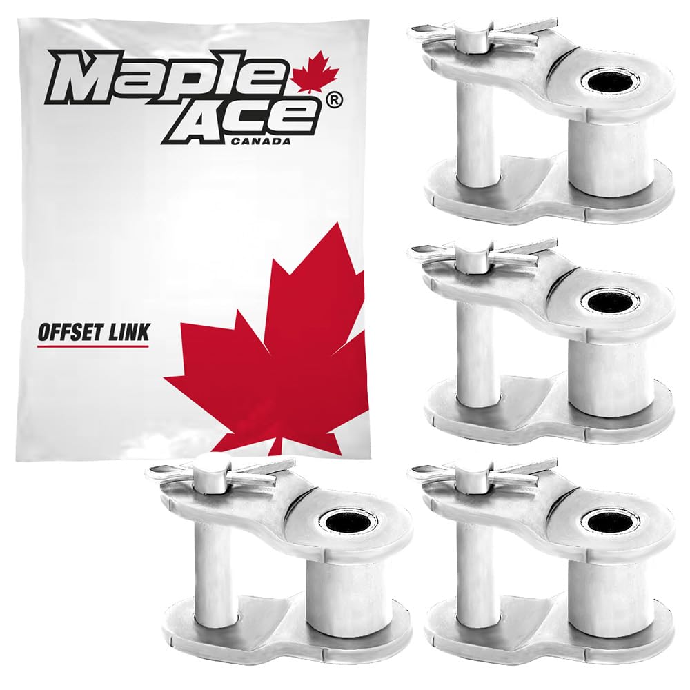 MAPLE ACE #35-1NP Offset Half Link for Nickel Plated Roller Chain (Qty 4)